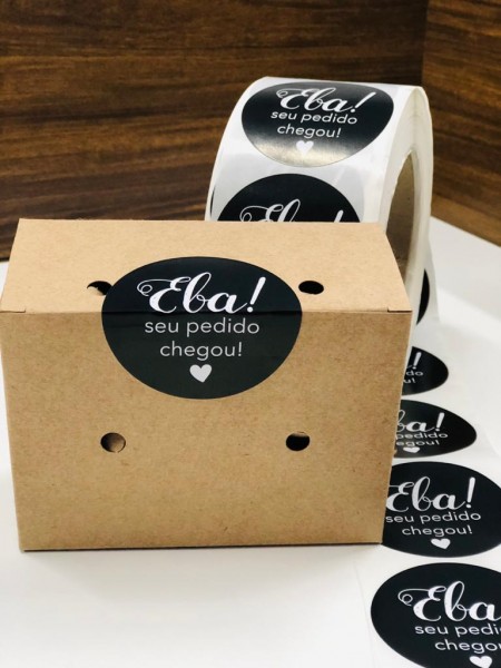 Etiqueta lacre adesivo (5,8 cm) redondo 1 cor Personalizado