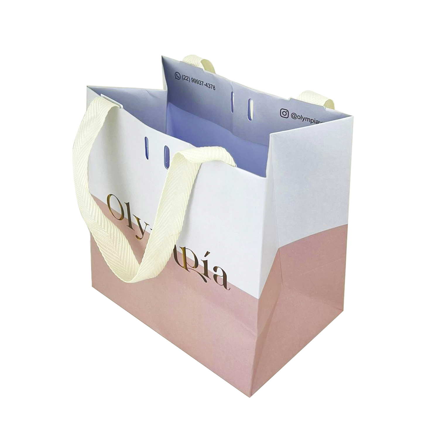 Sacola Offset 180g (17 x 11 x 17 cm) Personalizada