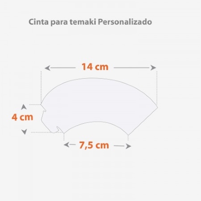 Cinta para Temaki (14 x 5 cm) Personalizado