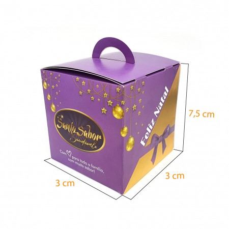 Caixa para Panetone 300gr (12 x 12 x 12 cm) Personalizado