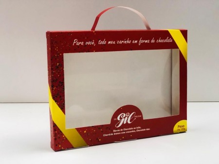 Embalagem Kit Barra de Chocolate (17 x 12,6 x 1,3 cm) Personalizada