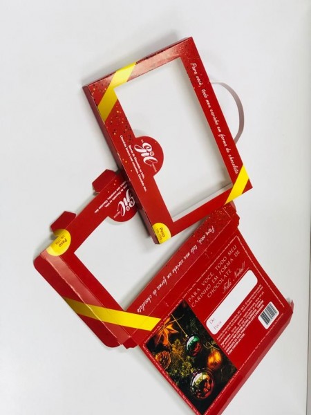Embalagem Kit Barra de Chocolate (17 x 12,6 x 1,3 cm) Personalizada