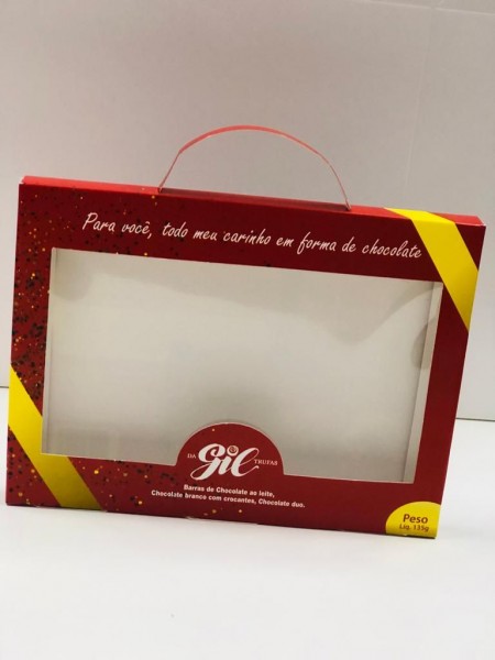 Embalagem Kit Barra de Chocolate (17 x 12,6 x 1,3 cm) Personalizada