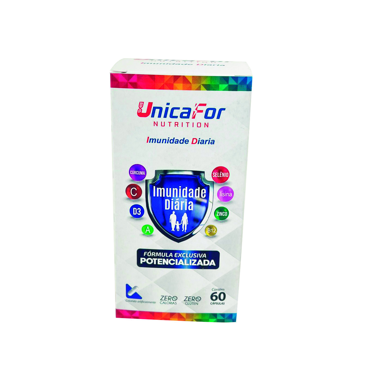 Embalagem para Suplemento (6 x 6 x 10 cm) Personalizada