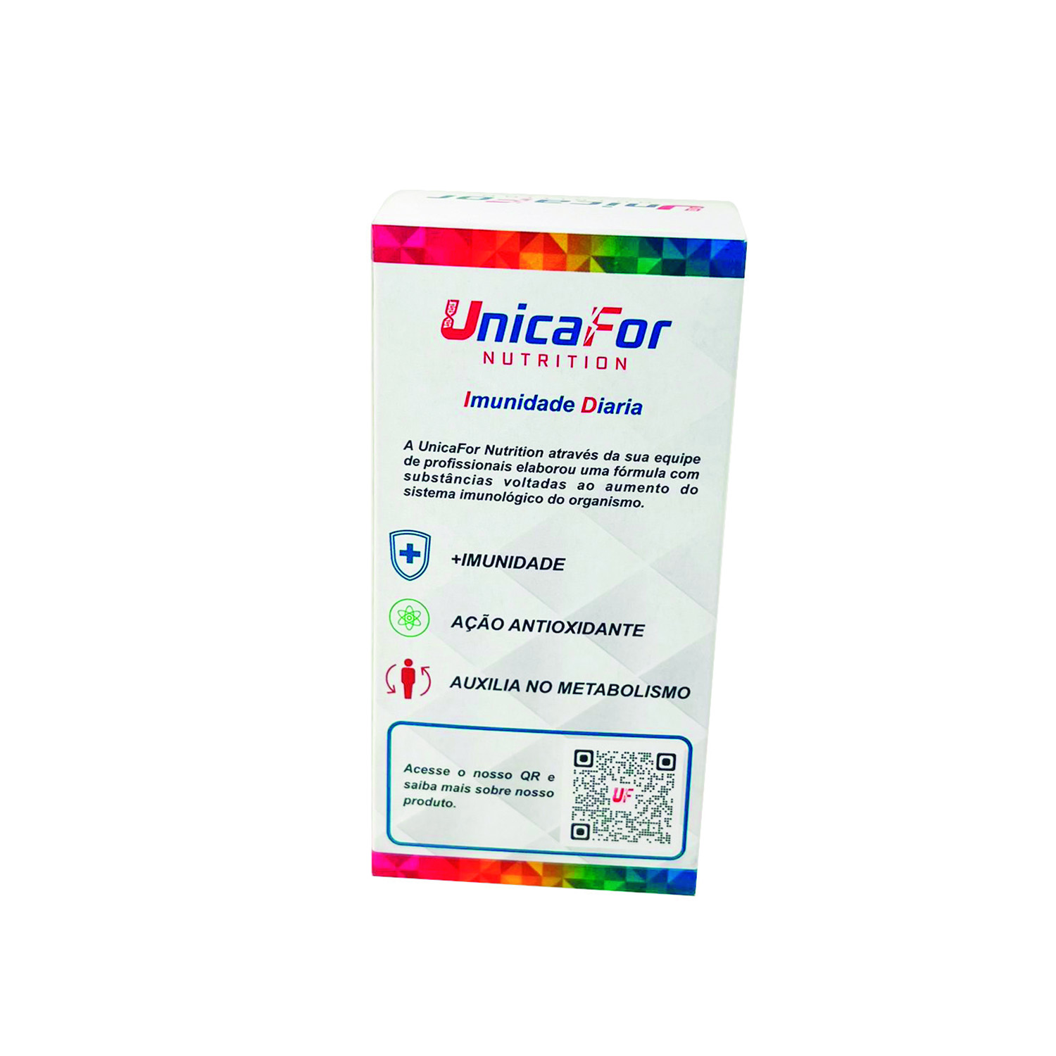 Embalagem para Suplemento (6 x 6 x 10 cm) Personalizada