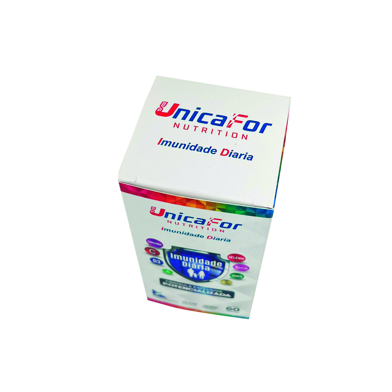 Embalagem para Suplemento (6 x 6 x 10 cm) Personalizada