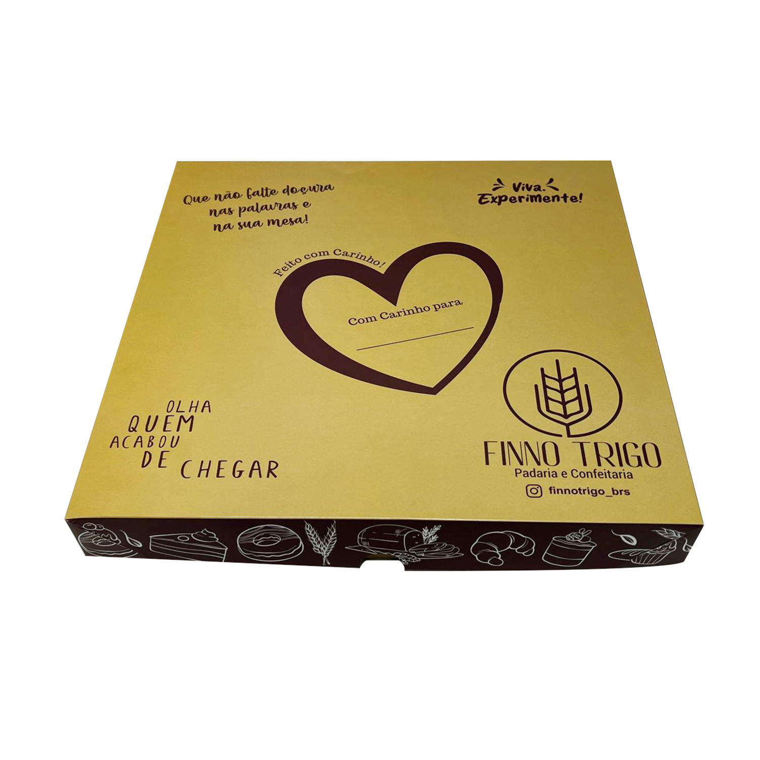 Embalagem Multiuso para Doces e Salgados MT206 (33,5 x 32 x 4 cm) Personalizada