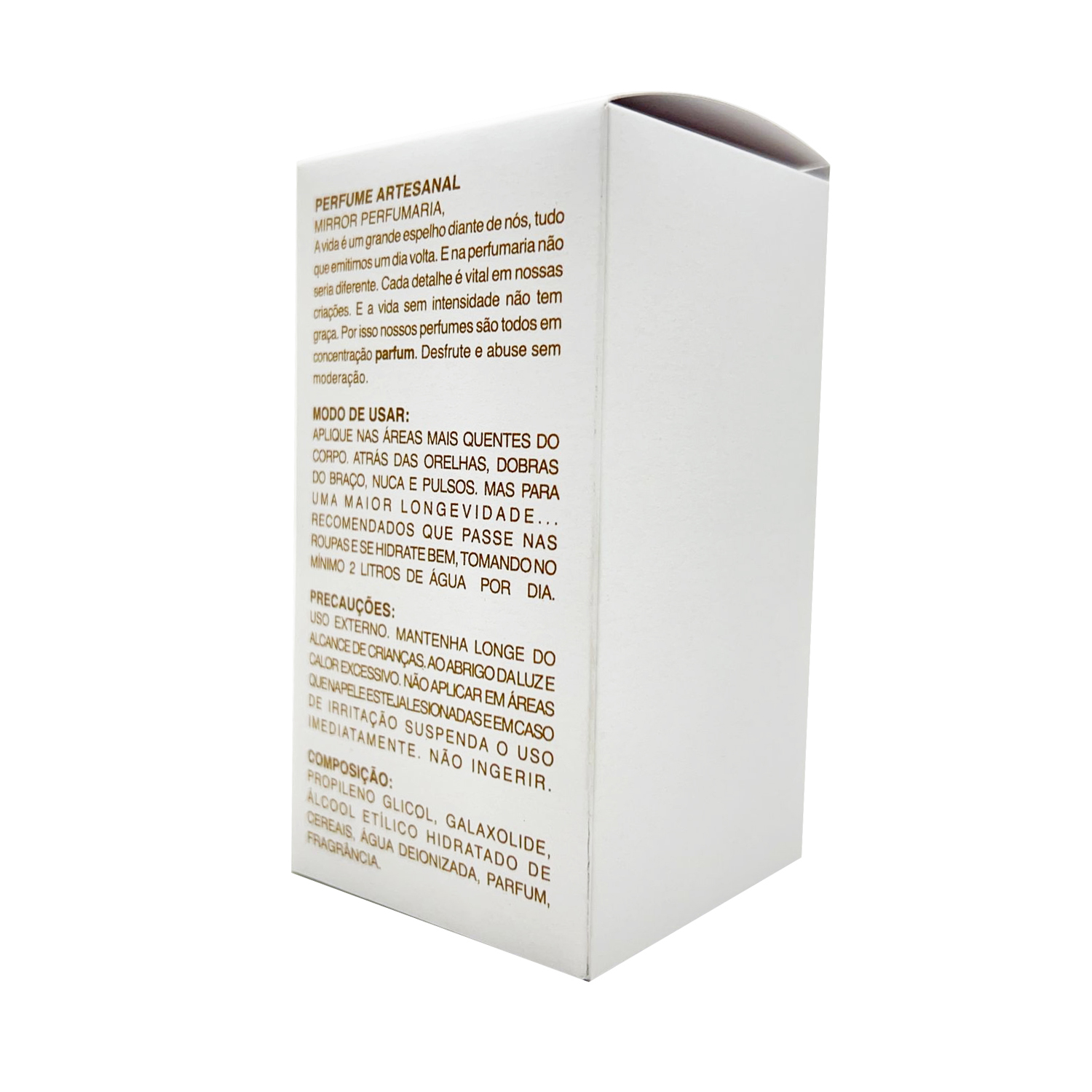 Embalagem para Perfumes (5,4 x 5,4 x 10 cm) com berço Personalizada