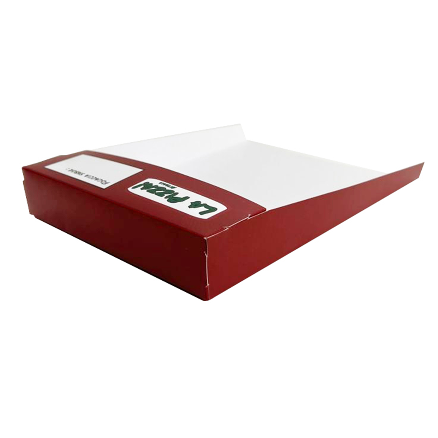 Embalagem Fatia de pizza retangular (15 x 20 cm) Personalizada