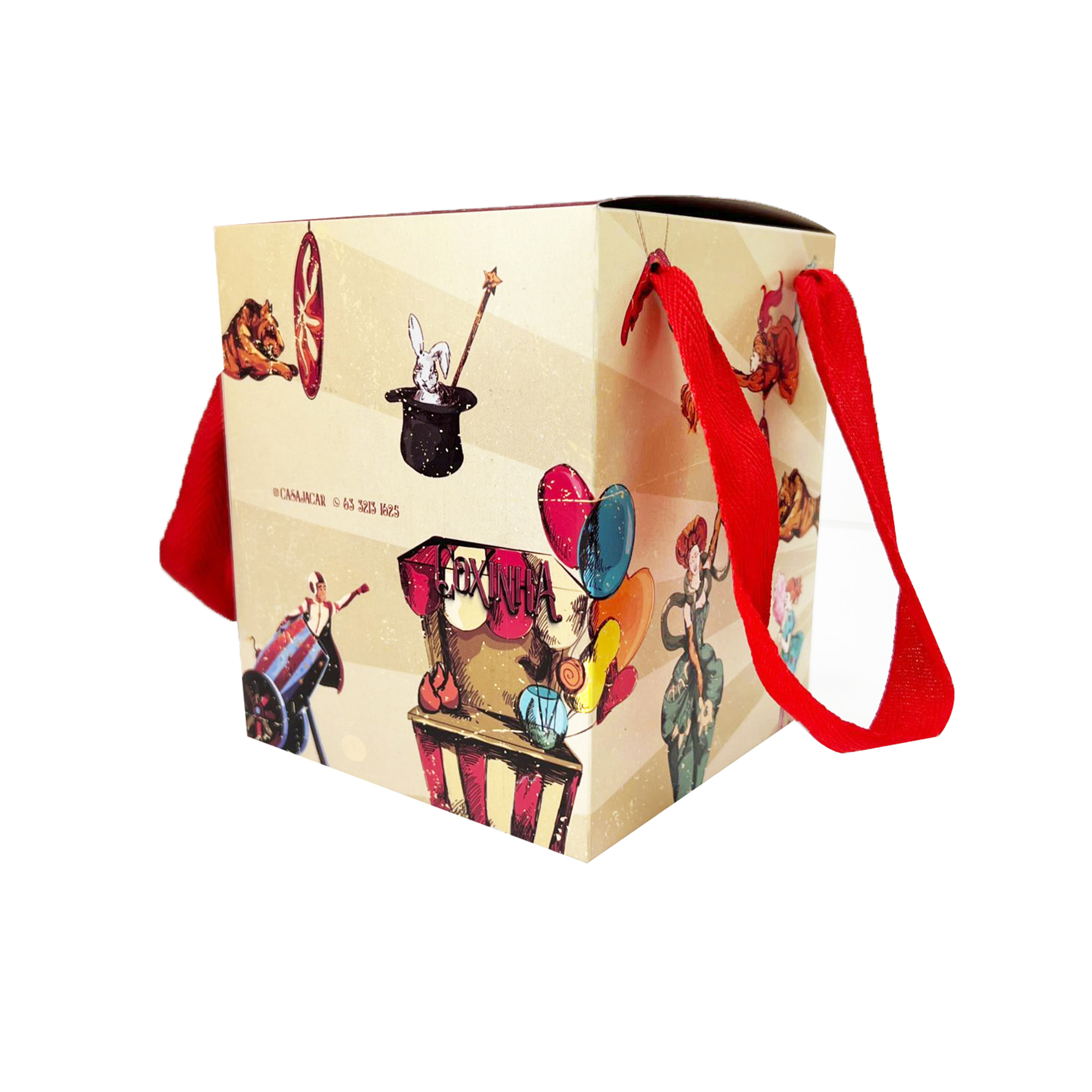 Caixa Sacola (12 x 12 x 14 cm) Personalizada