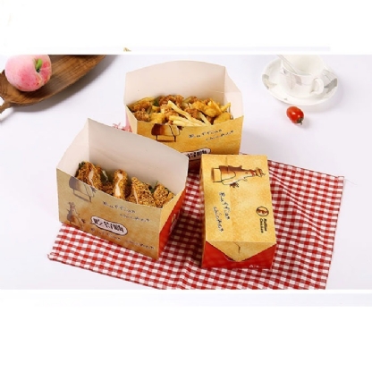 Embalagem frango frito e frituras (21 x 11 x 7 cm) Personalizado