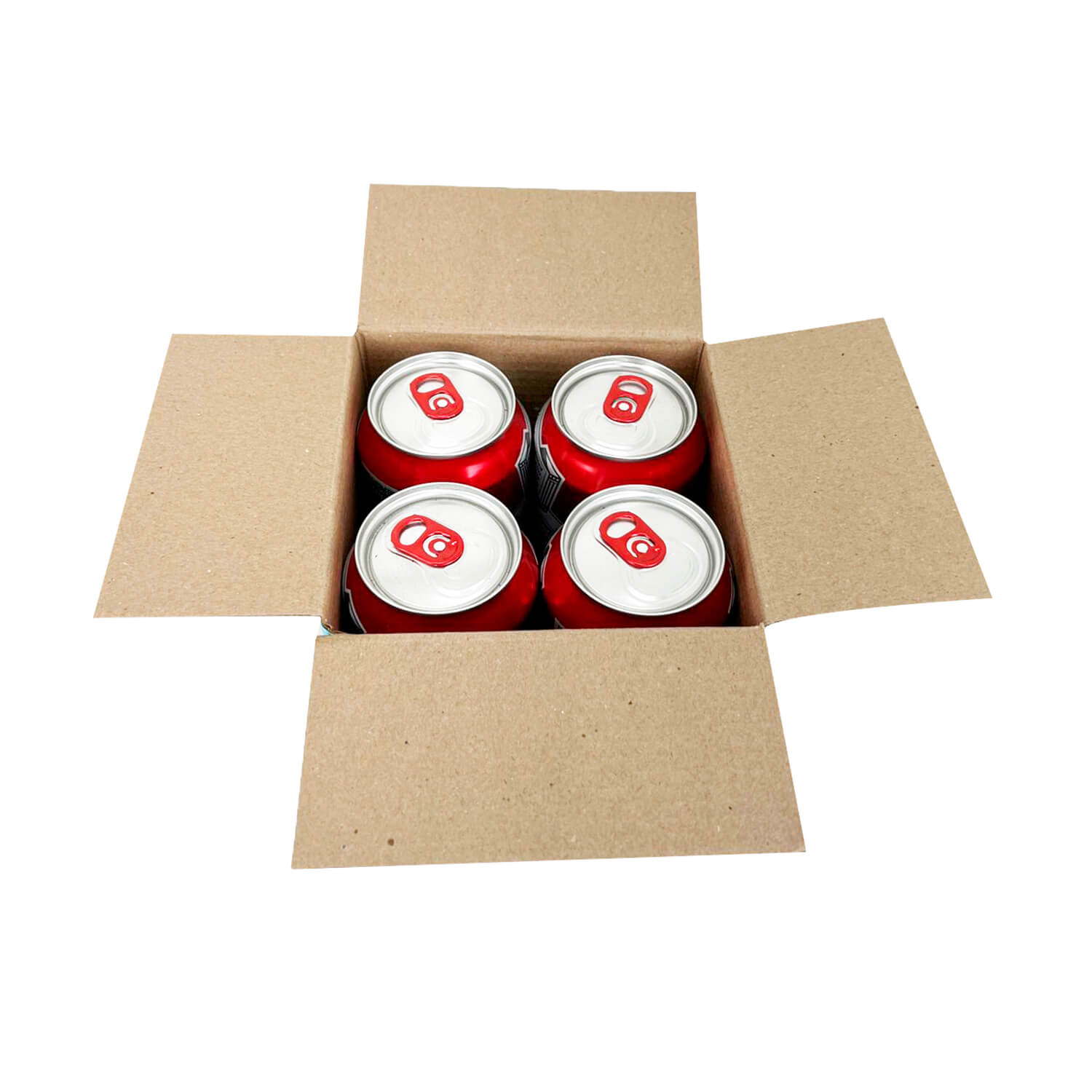 Caixa empastada p/ 4 latas (13,5 x 13,5 x 16 cm) Personalizada