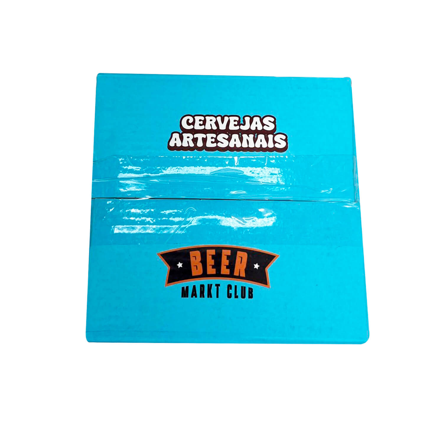 Caixa empastada p/ 4 latas (13,5 x 13,5 x 16 cm) Personalizada