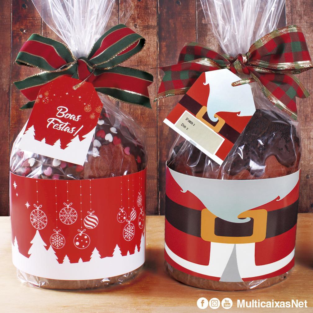 Cinta e Tag para Panetone 250gr (40 x 8cm) Personalizada