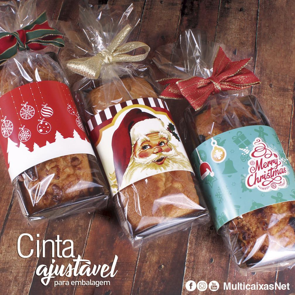Cinta e Tag para Panetone 250gr (40 x 8cm) Personalizada