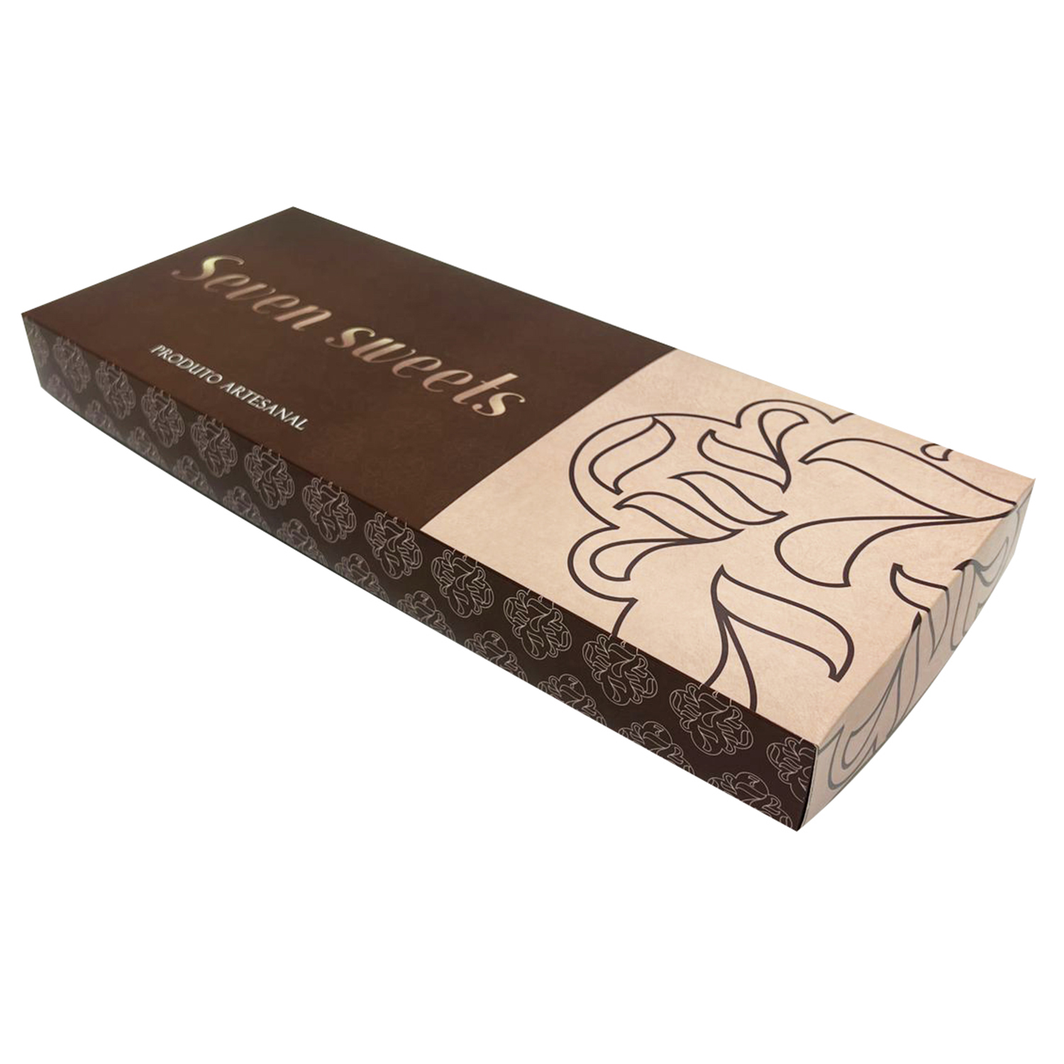 Embalagem para 05 Canollis (40 x 16 x 4 cm) Personalizada