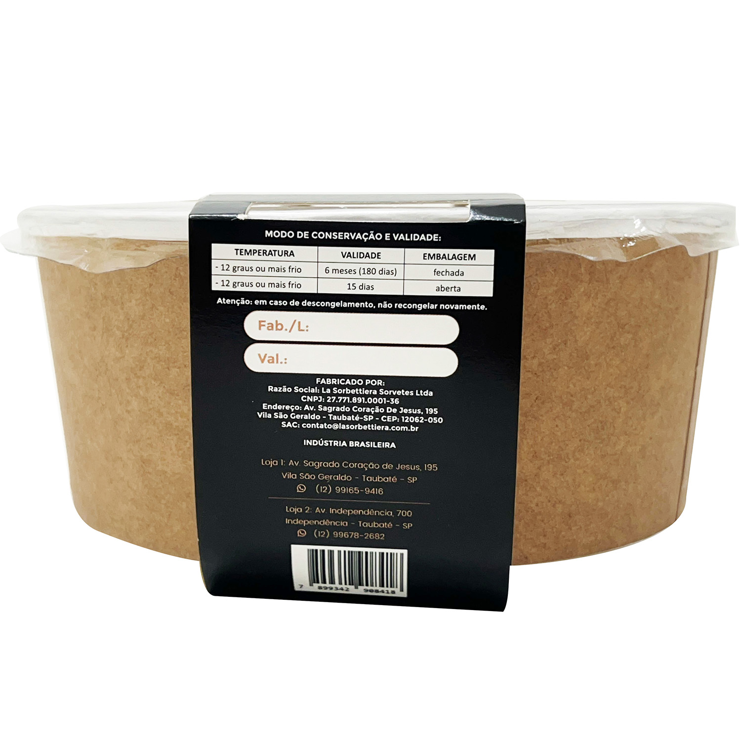 Cinta p/ Pote de Sorvete 600 gr (48,5 x 9 cm) Personalizada