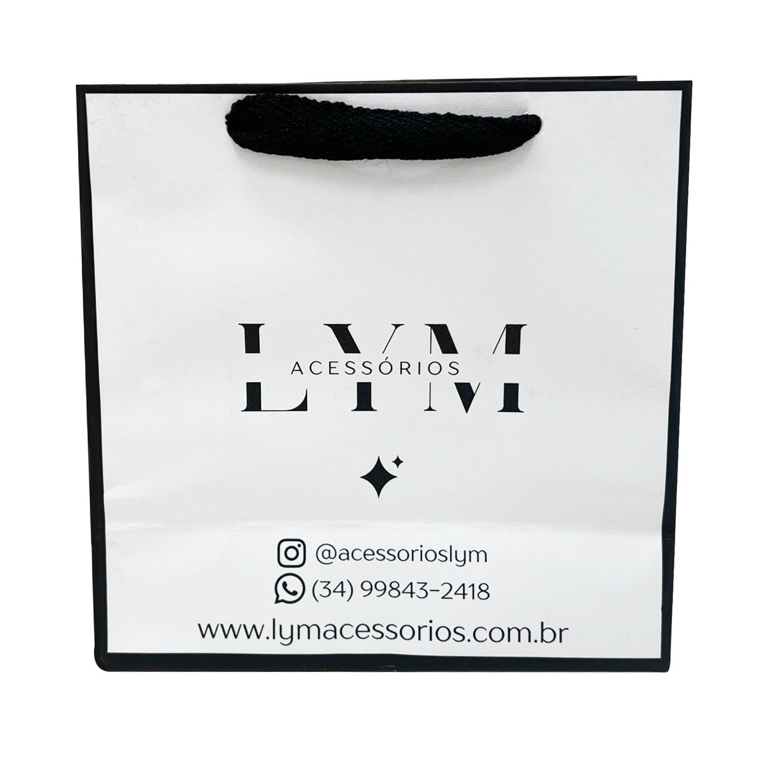 Sacola Offset 180g (14 x 7 x 14 cm) Personalizada