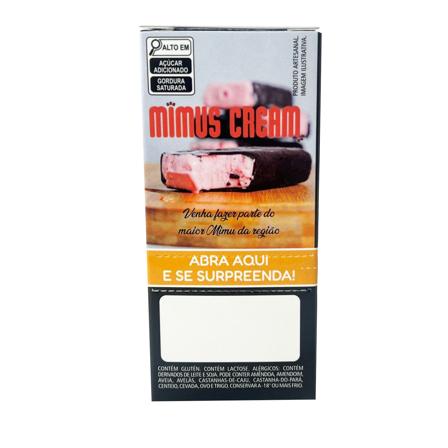 Embalagem para Picolé c/ Laminação externa e interna (5 X 2,7 X 10 cm) Personalizada