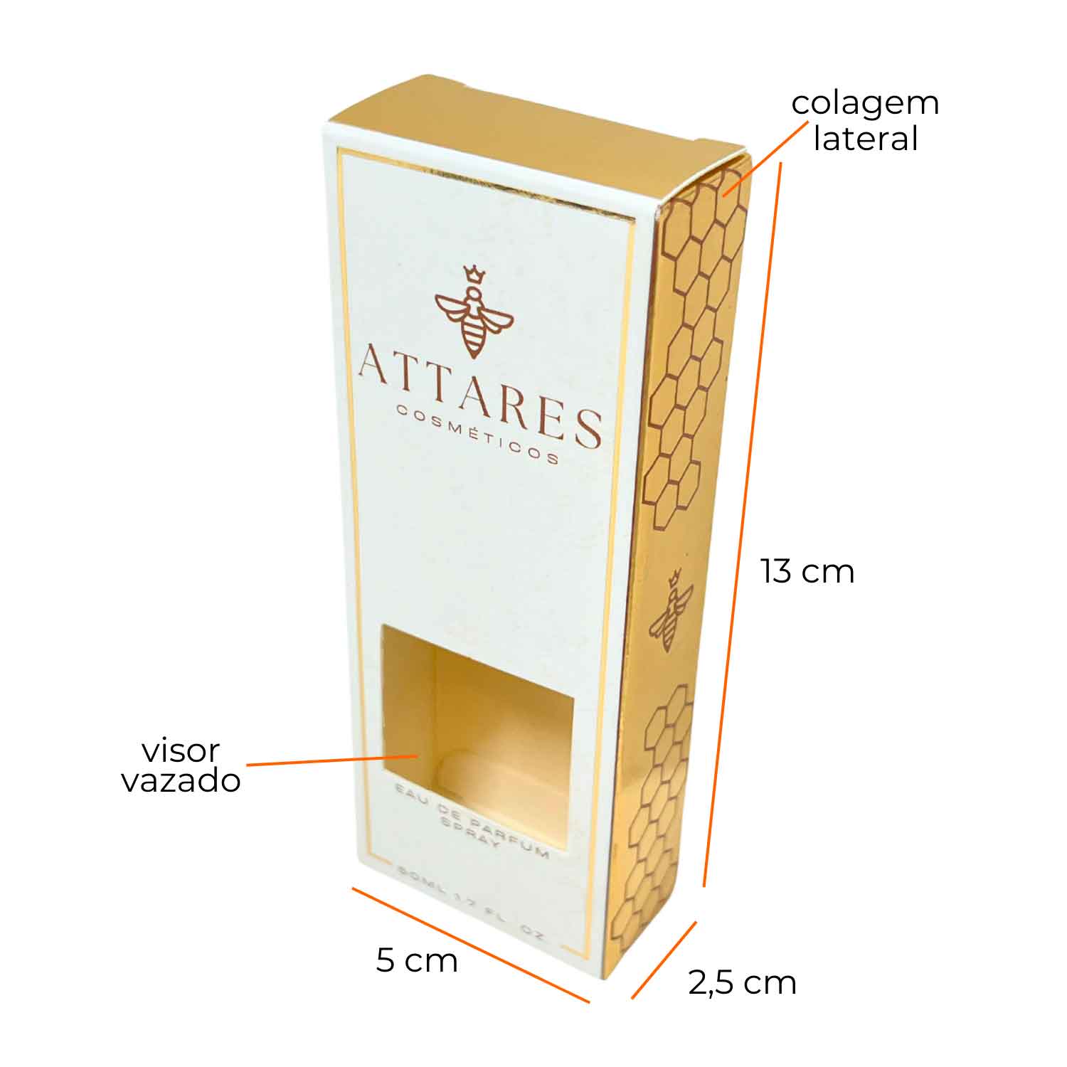 Embalagem para Cosmético (5 x 2,5 x 13 cm) Personalizada