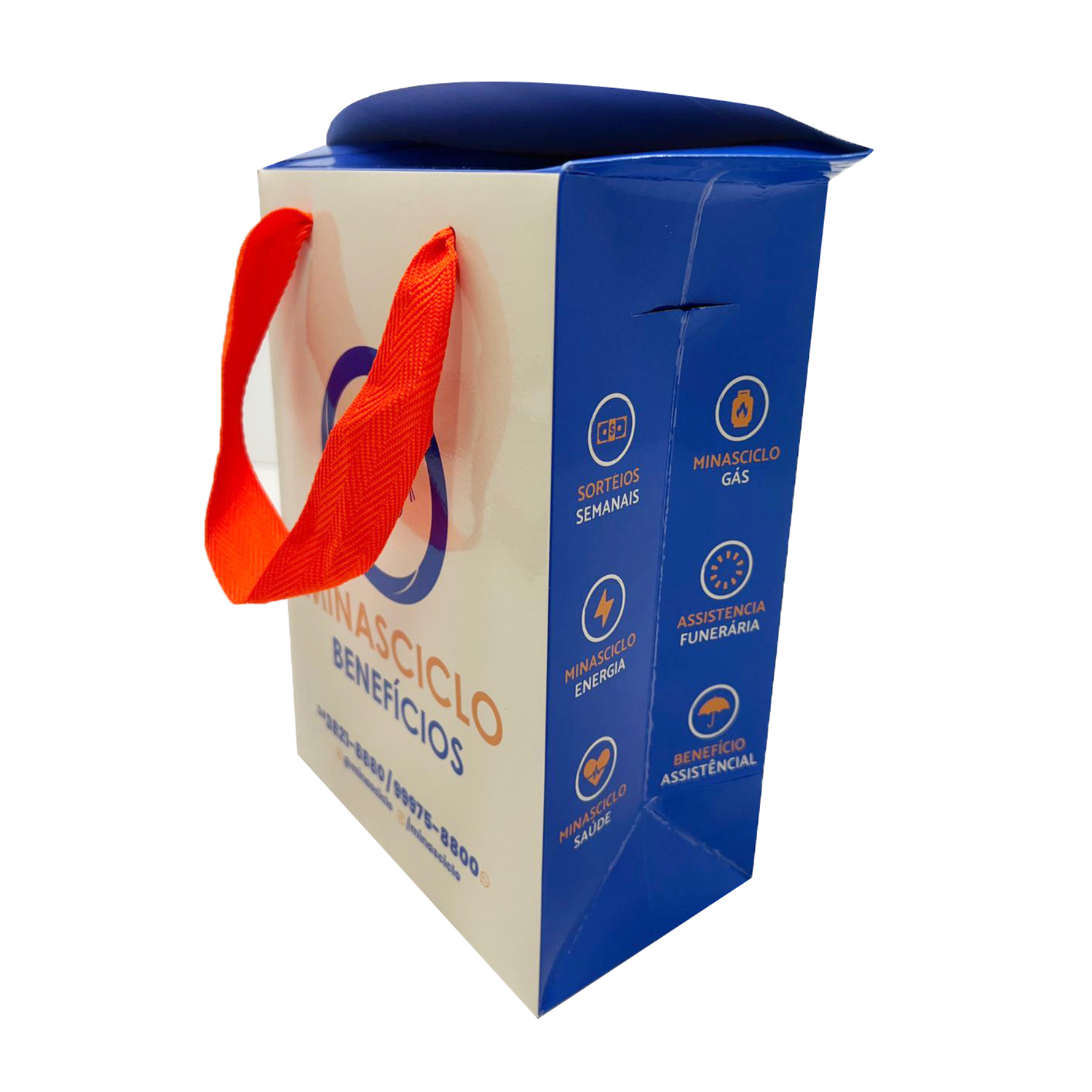 Caixa Sacola (16 x 9 x 22 cm) Personalizada