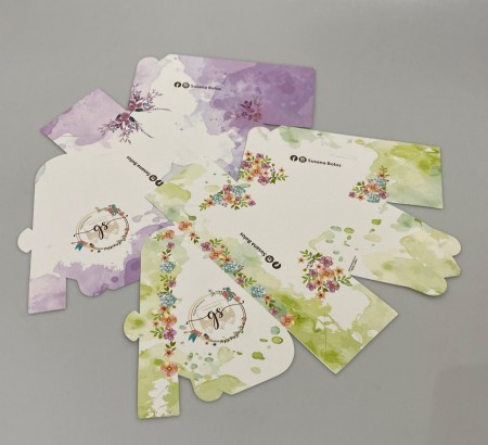Embalagem Bolo Fatia s/ Berço (14 x 10 x 10 cm) Personalizada