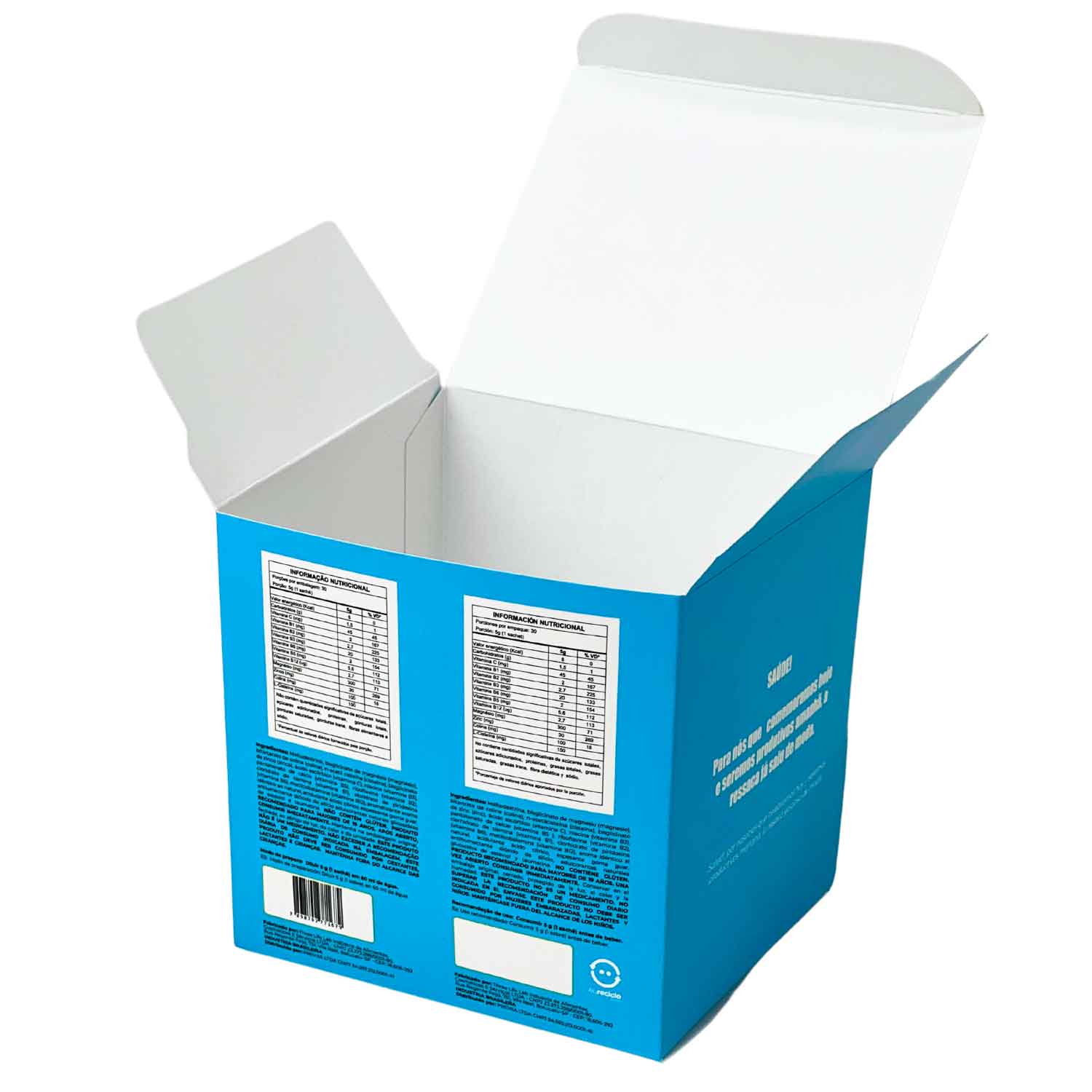 Embalagem para Suplemento (10 x 7,5 x 10 cm) Personalizado