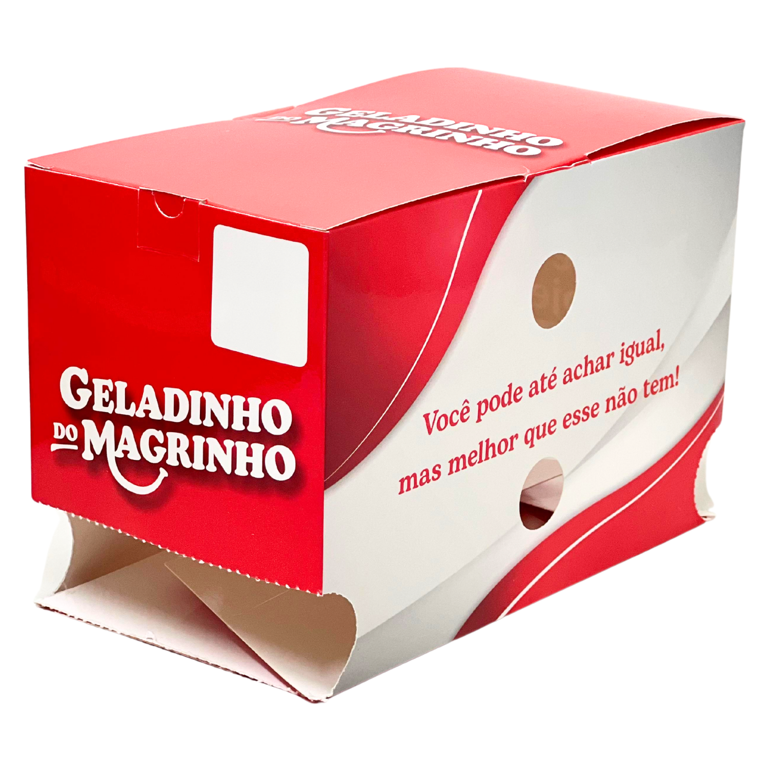 Embalagem para Geladinho c/ Laminação interna e externa (18 x 10 x 12 cm) Personalizado