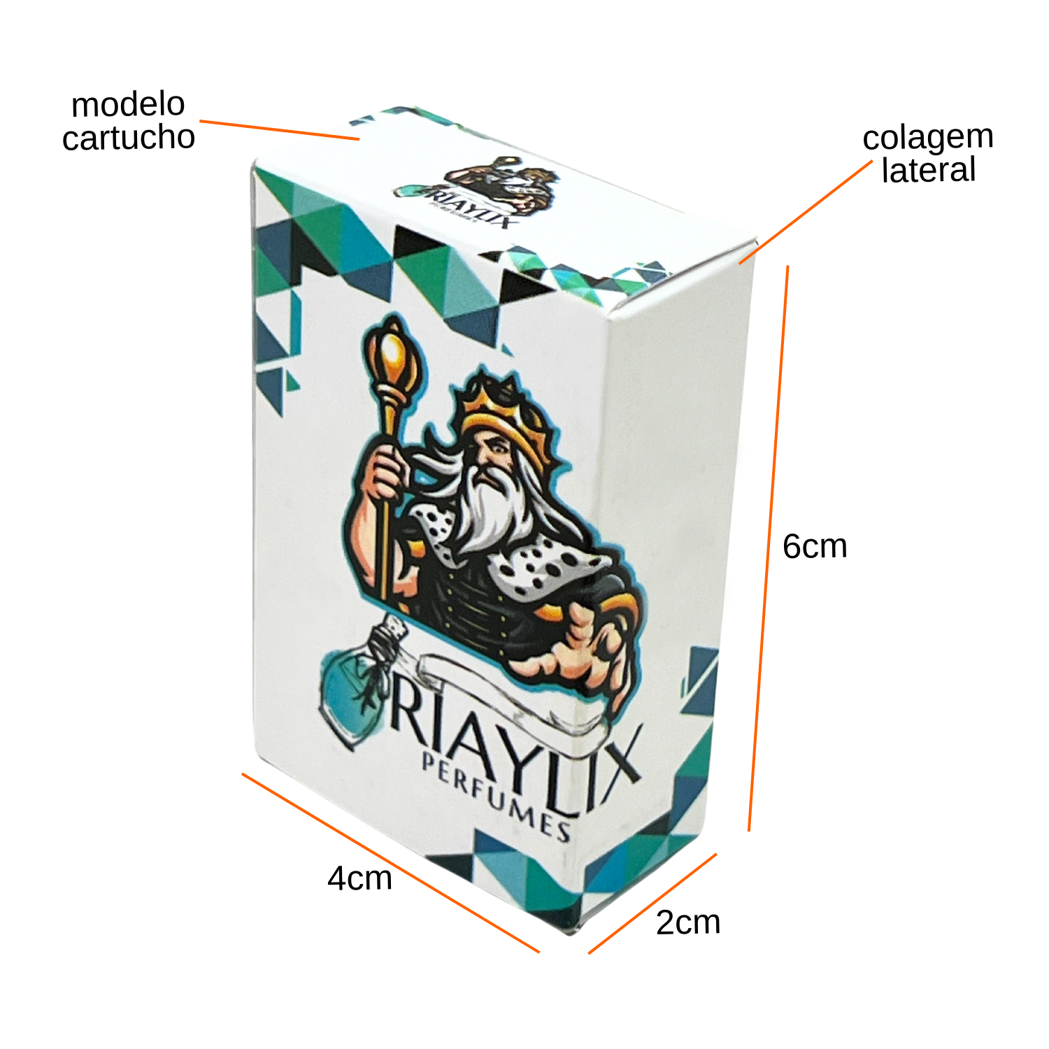 Embalagem para Perfume (4 x 2 x 6 cm) Personalizada