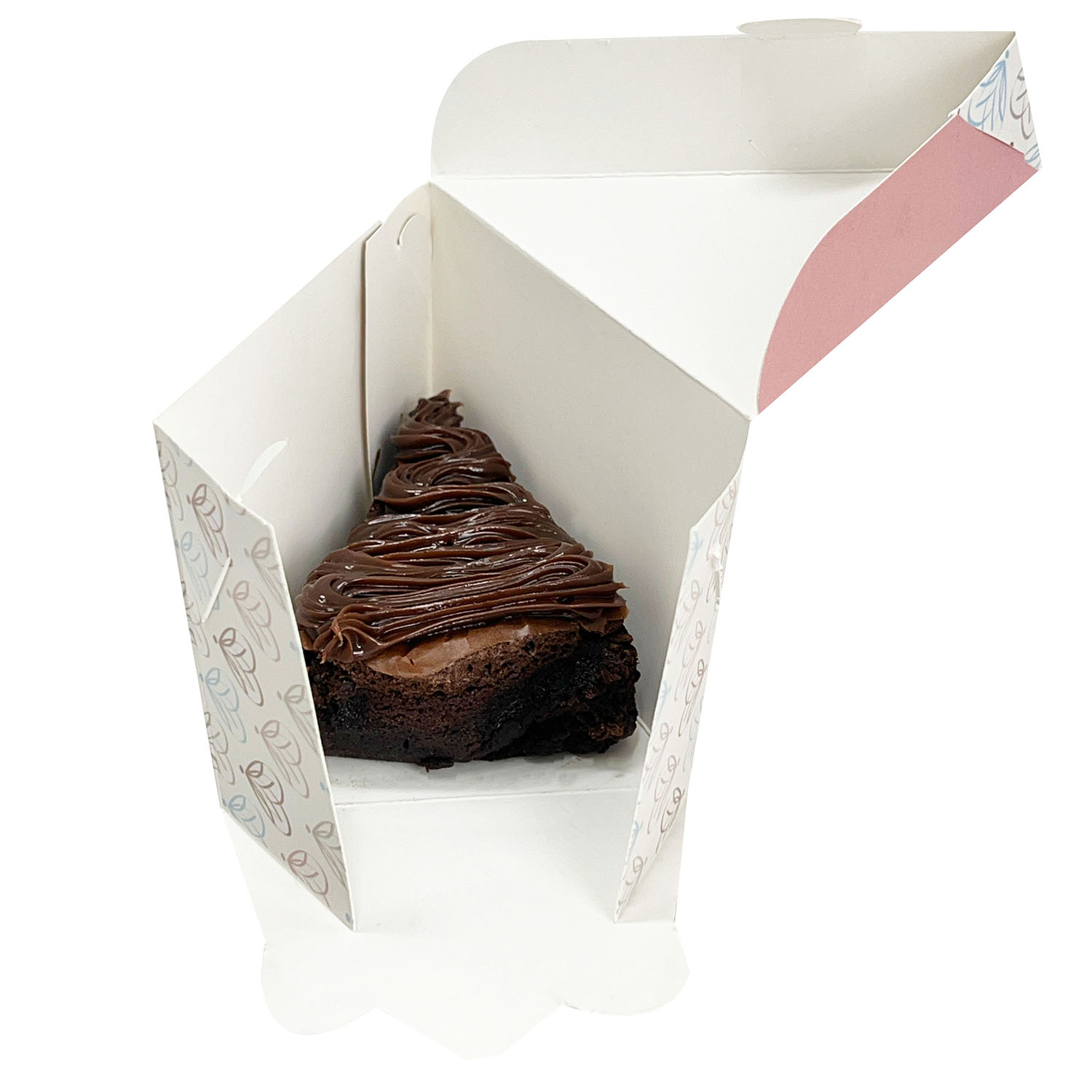 Embalagem Bolo Fatia s/ Berço (14 x 9 x 10 cm) Personalizada