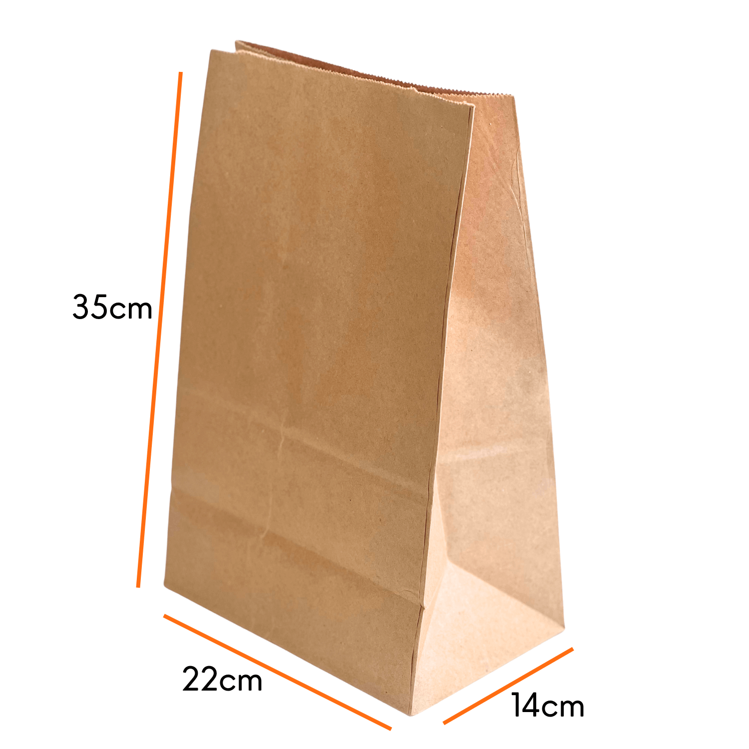 Saco Kraft Delivery (22 x 14 x 35 cm) - 100 Unidades