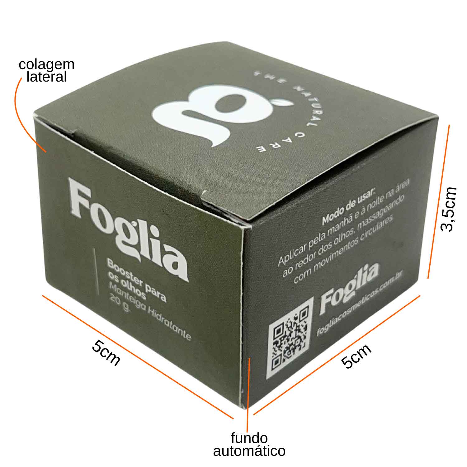 Embalagem para Cosméticos (5 x 5 x 3,5 cm) Personalizada