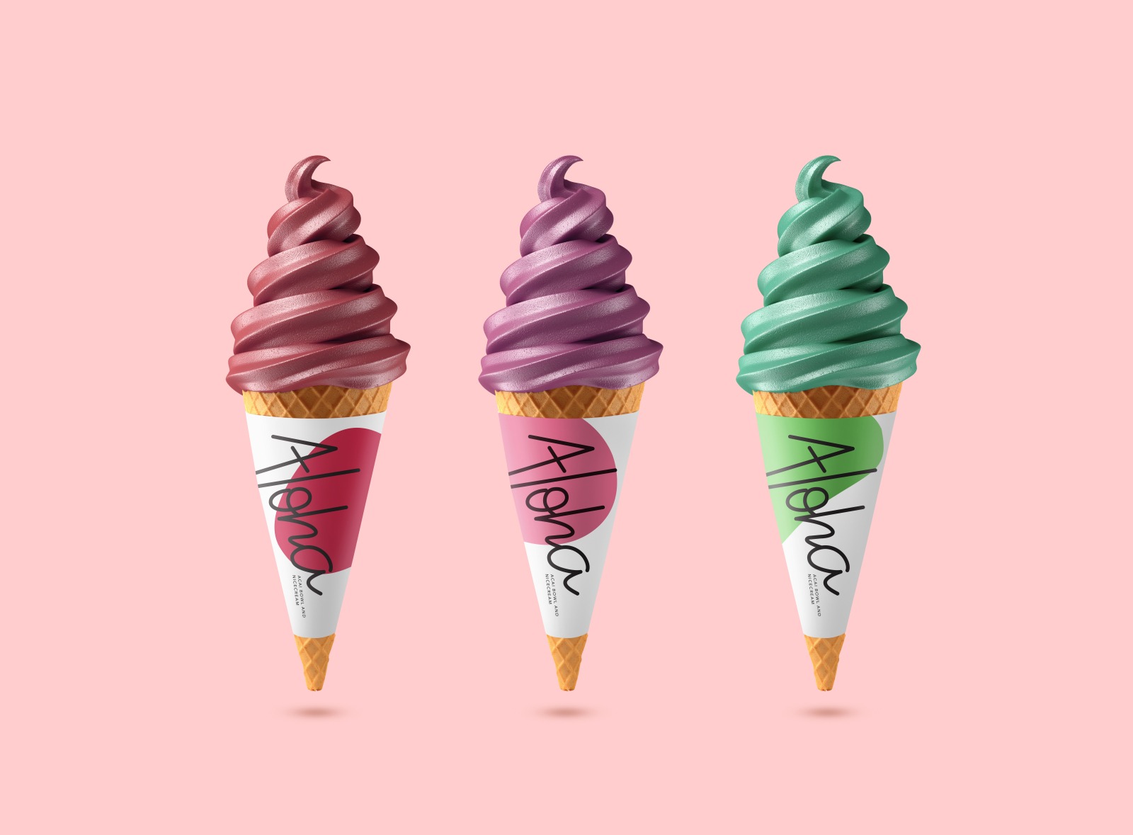 Cinta Para Casquinha Sorvete Cone Papel Couche Personalizado