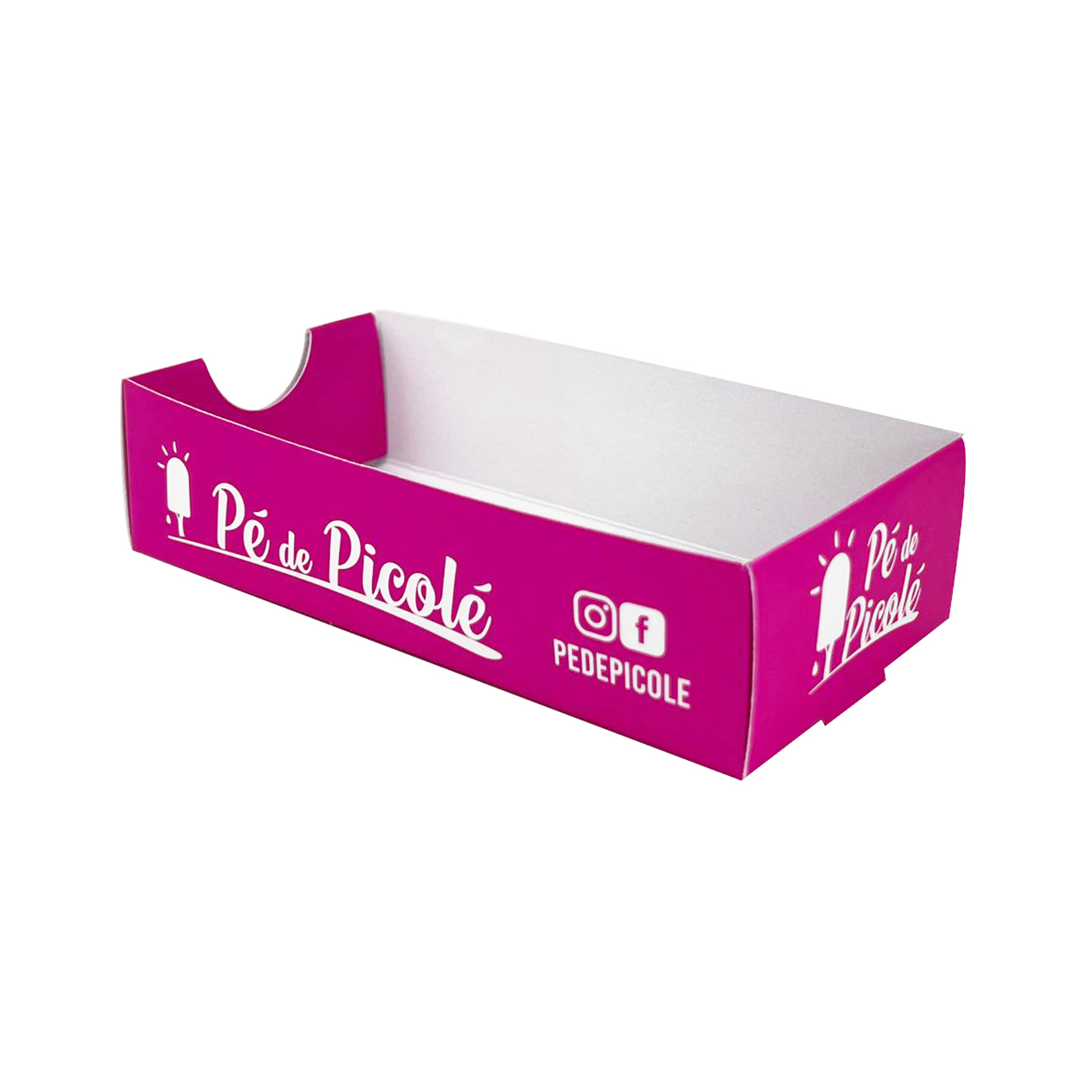 Embalagem Caixa para sorvete, Picole, Paleta (12 x 9 x 3 cm) Personalizada
