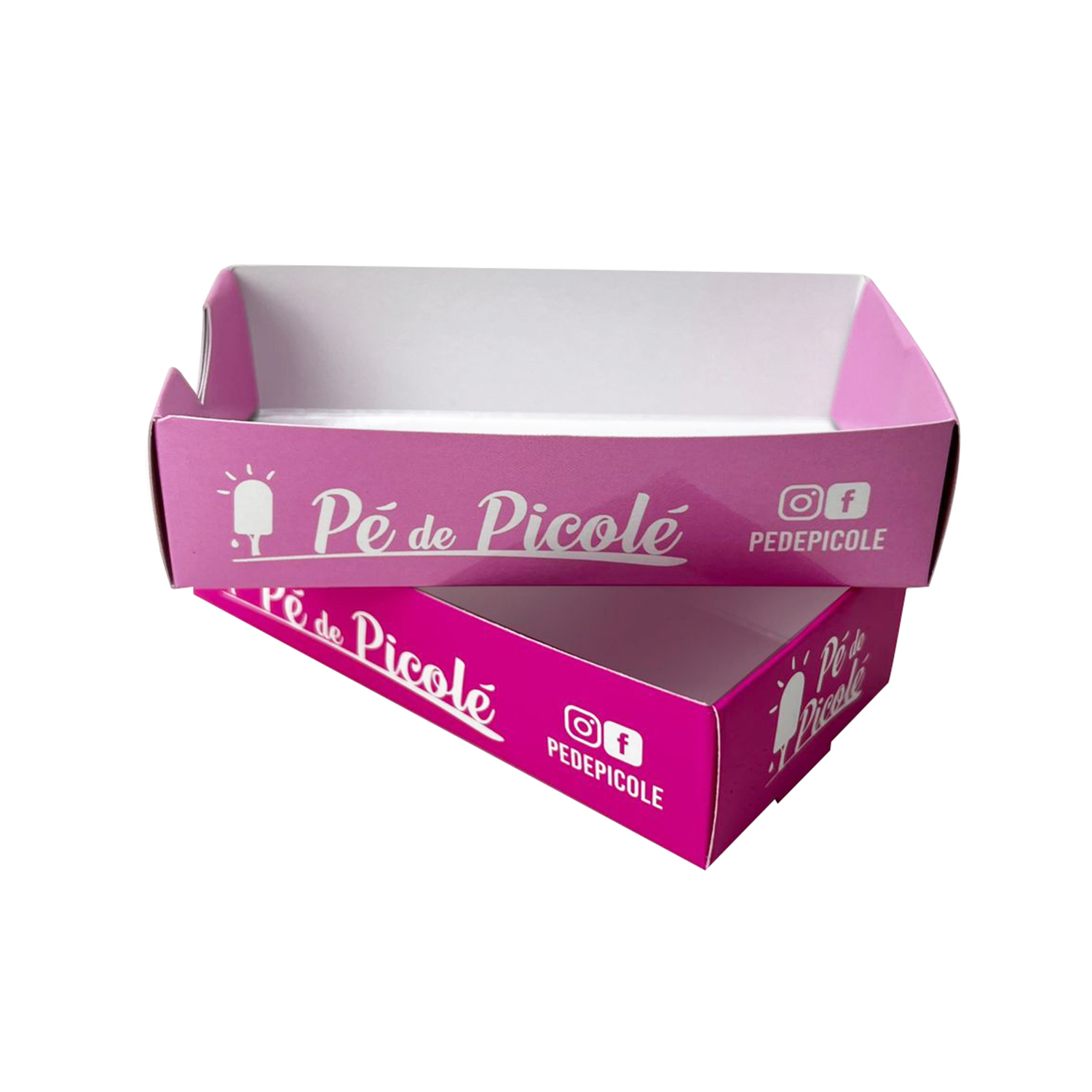 Embalagem Caixa para sorvete, Picole, Paleta (12 x 9 x 3 cm) Personalizada