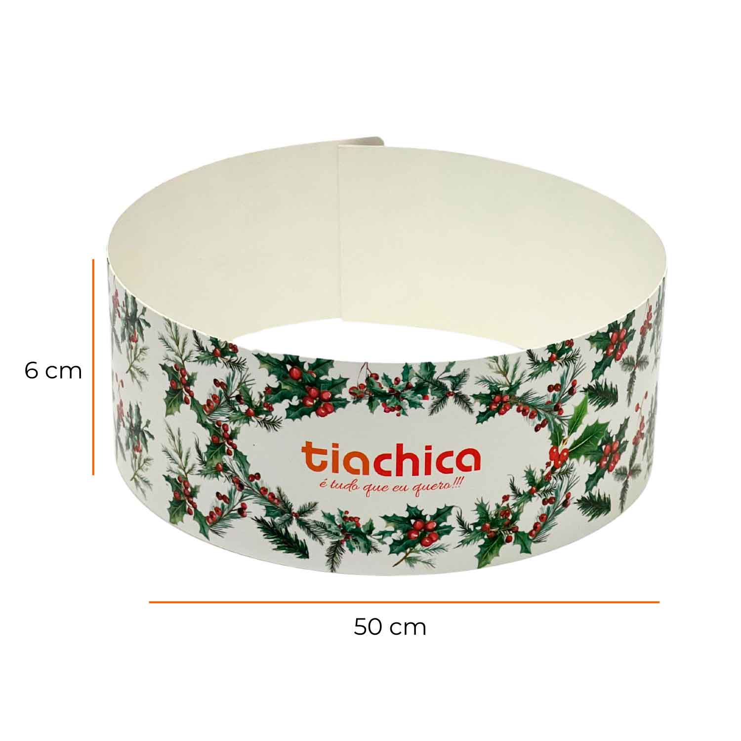 Cinta e Tag para Panetone (50 x 6 cm) Personalizada
