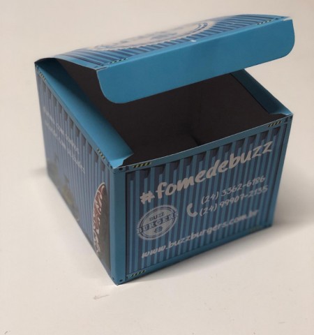 Embalagem Caixa para Lanche (12 x 9 x 12 cm) Personalizada