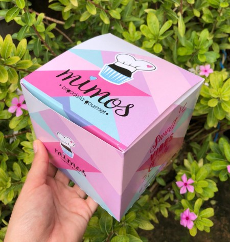 Embalagem Caixa para Lanche (12 x 9 x 12 cm) Personalizada