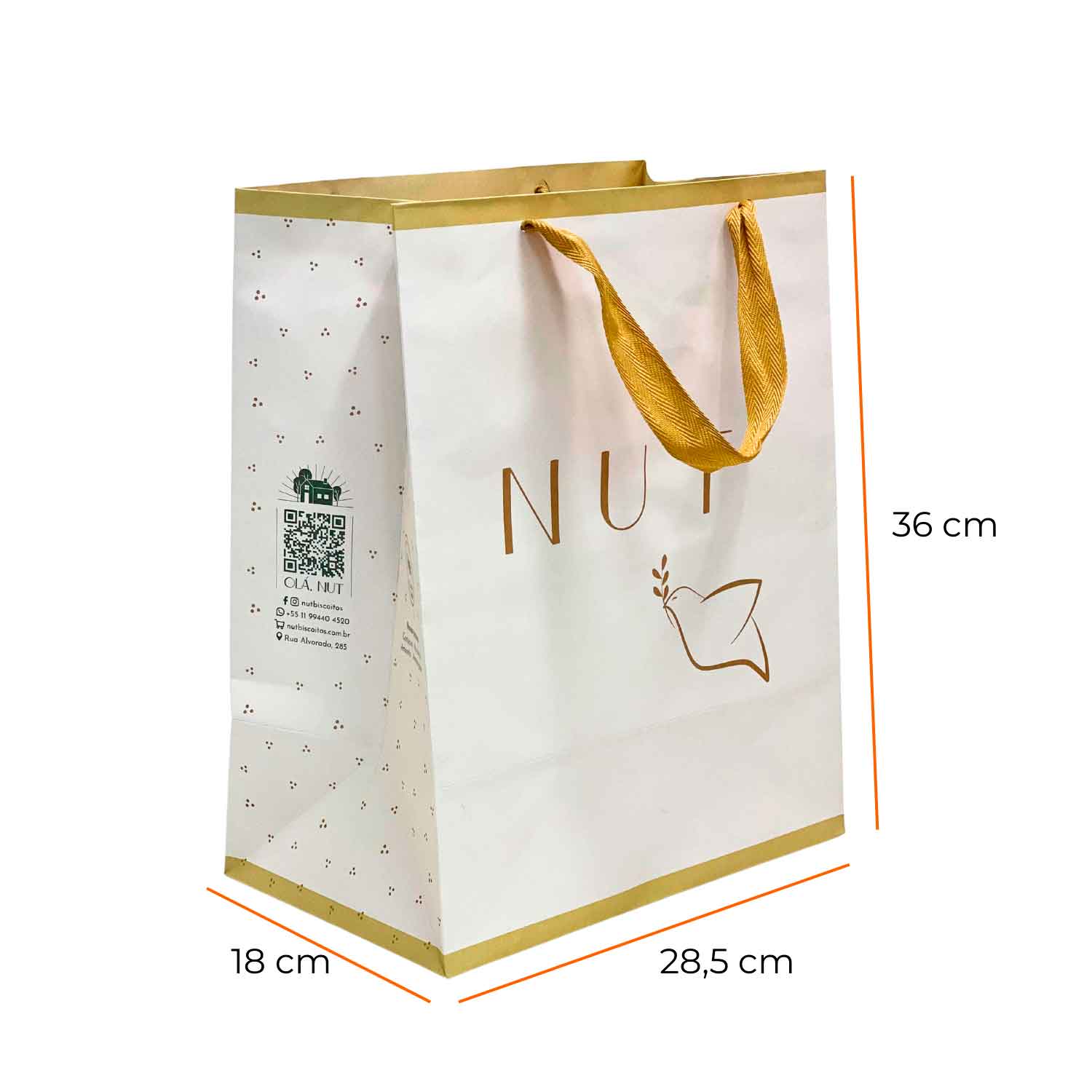Sacola Offset 180g (28,5 x 18 x 36 cm) Personalizada