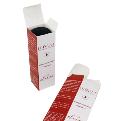 Embalagem para Sérum (3,5 x 3,5 x 12 cm) Personalizada