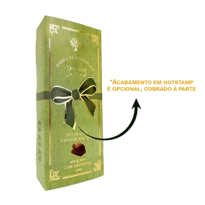 Embalagem para Barra de Chocolate (14 x 6 x 2,5 cm) Personalizada