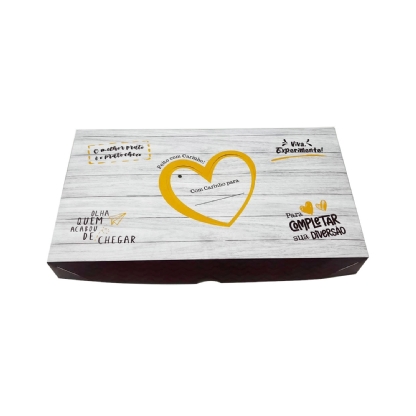 Caixa p/ até 50 Docinhos ou Salgadinhos MT205 (34 x 18,5 x 4 cm) - 25 Unidades