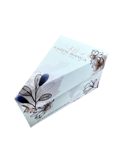 Embalagem Bolo Fatia s/ Berço (14 x 10 x 10 cm) Personalizada