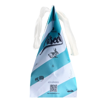 Sacola Offset 180g c/ visor e berço (15 x 12 x 23 cm) Personalizada