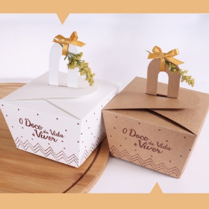 Embalagem Dolce Box com Forma Forneável (7 x 7 x 11 cm) - 50 Unidades