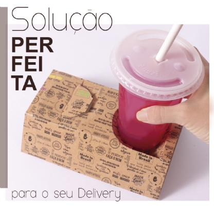 Suporte Porta Copos Empastado Para 2 Copos - 100 unidades