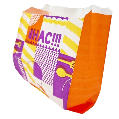Saquinho (13,5 x 6,5 x 16 cm ) p/ Batata Frita, Lanche, Salgados - 500 unidades