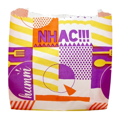Saquinho (13,5 x 6,5 x 16 cm ) p/ Batata Frita, Lanche, Salgados - 500 unidades
