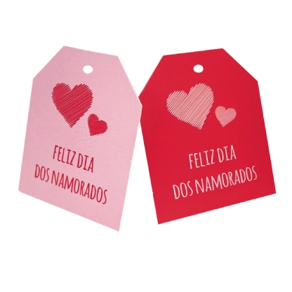 Tag Dia dos Namorados (5,6 x 7,6 cm) - 100 unidades