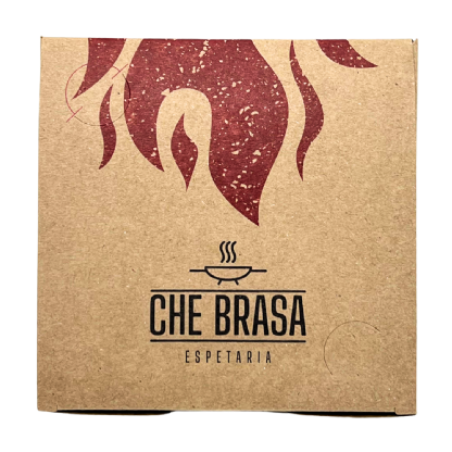 Embalagem Lanche Gourmet Empilhavel (11,5 x 11,5 x 7 cm) Personalizada